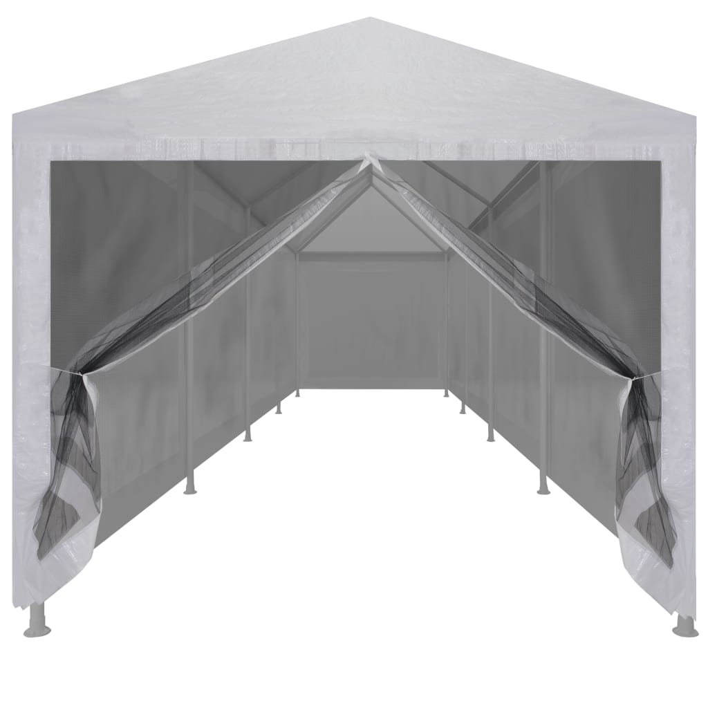 VidaXL Partytent met 10 mesh zijwanden 12x3 m