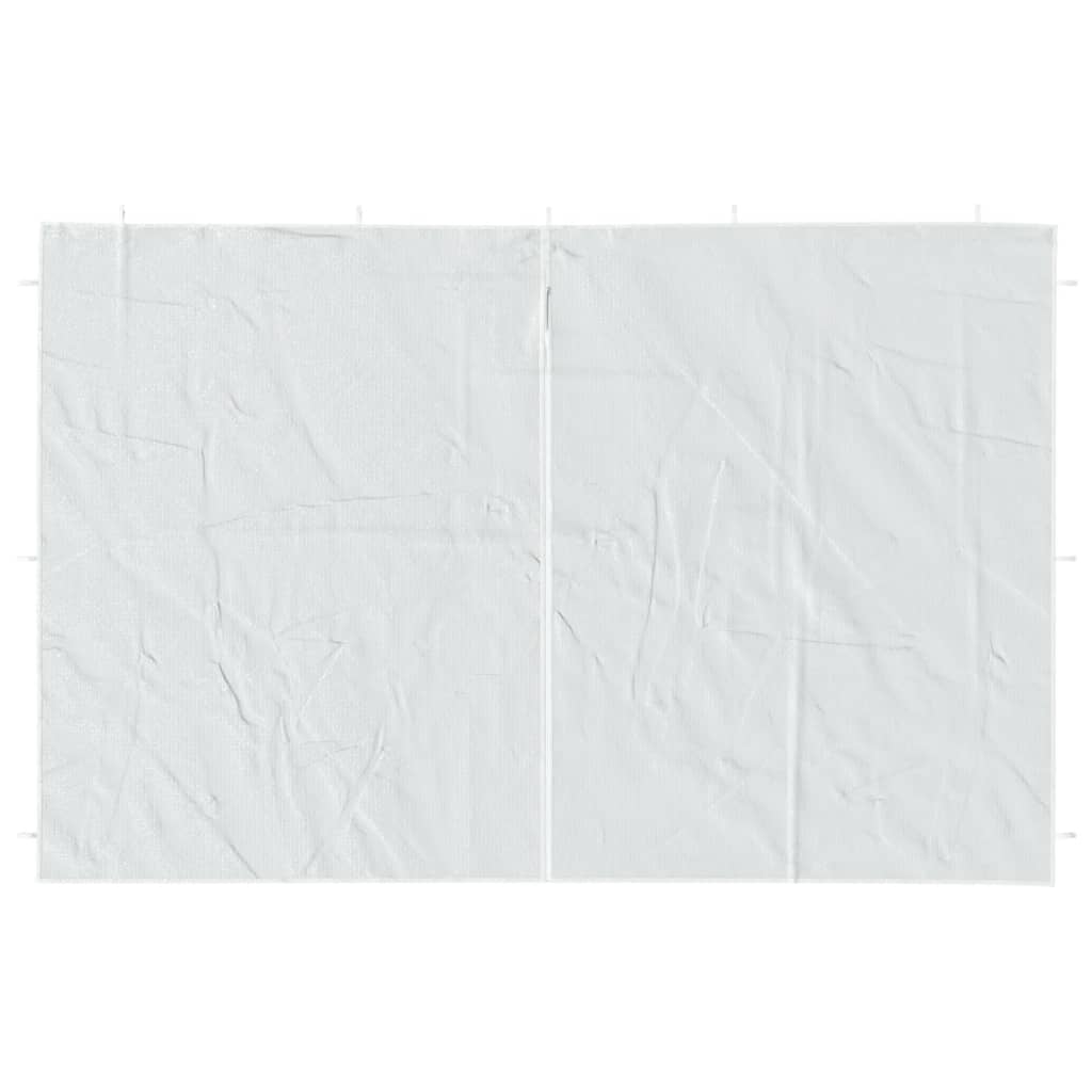 VidaXL Tentwanden 2 st met ritssluiting pe wit