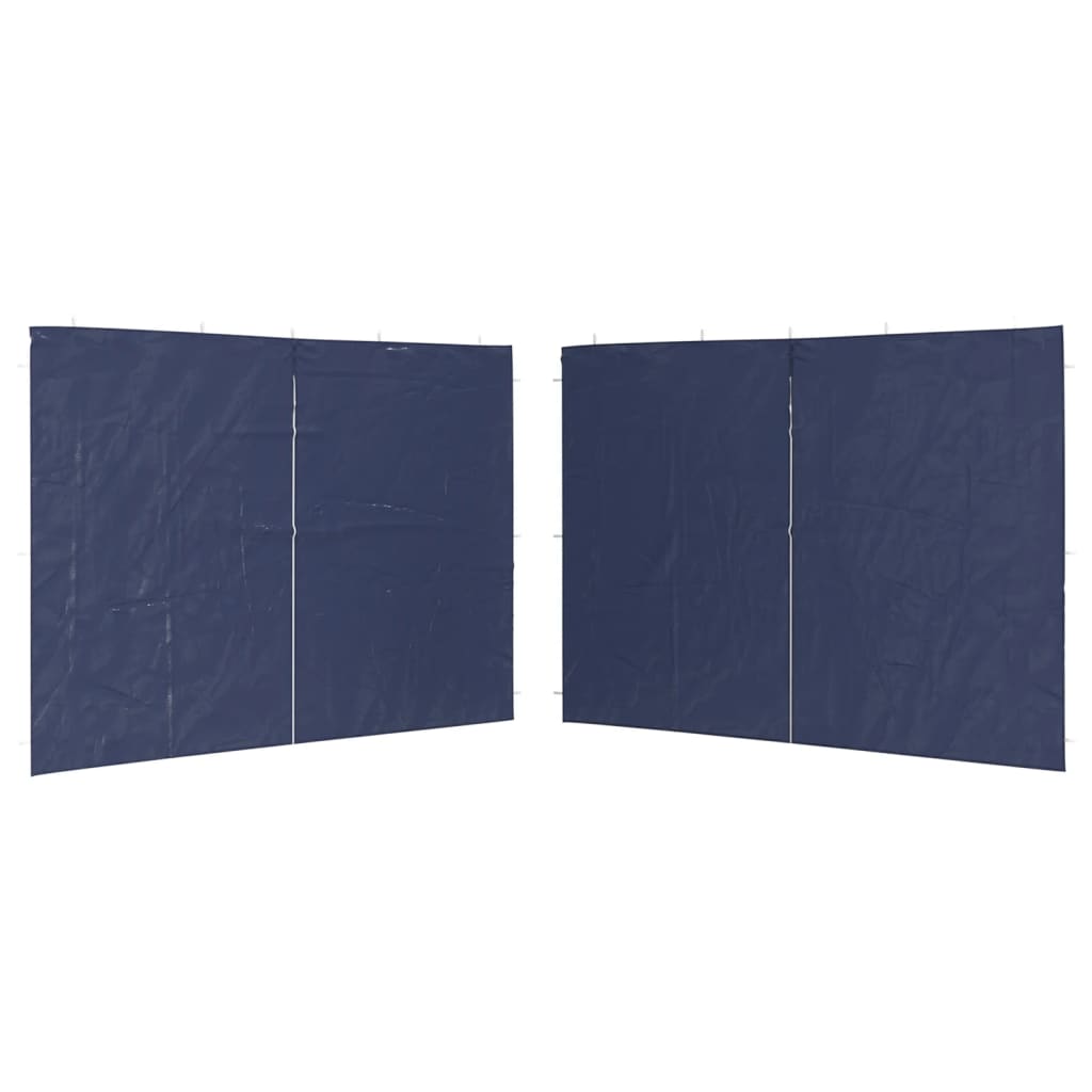 VidaXL Tentwanden met ritssluiting pe blauw 2 st