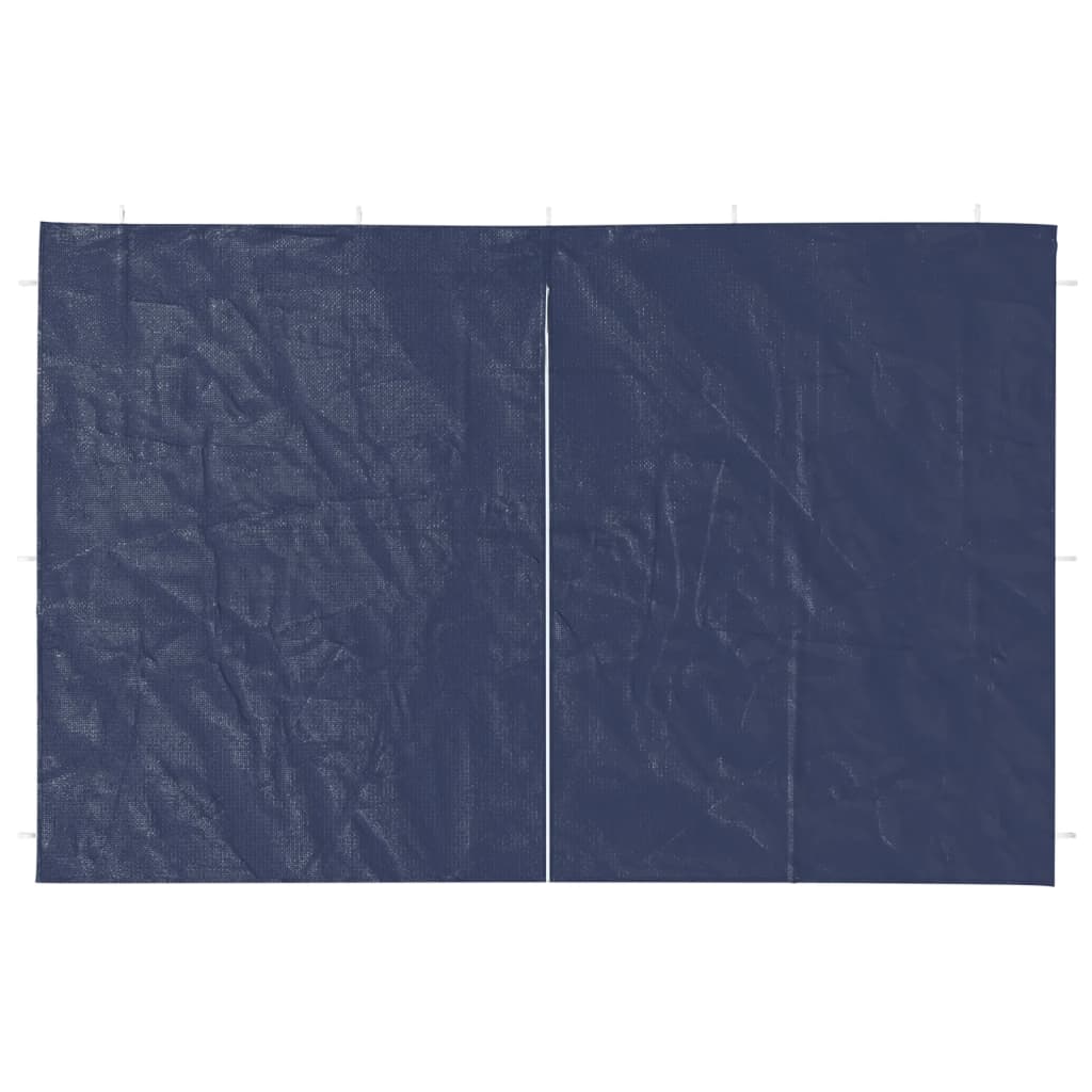 VidaXL Tentwanden met ritssluiting pe blauw 2 st