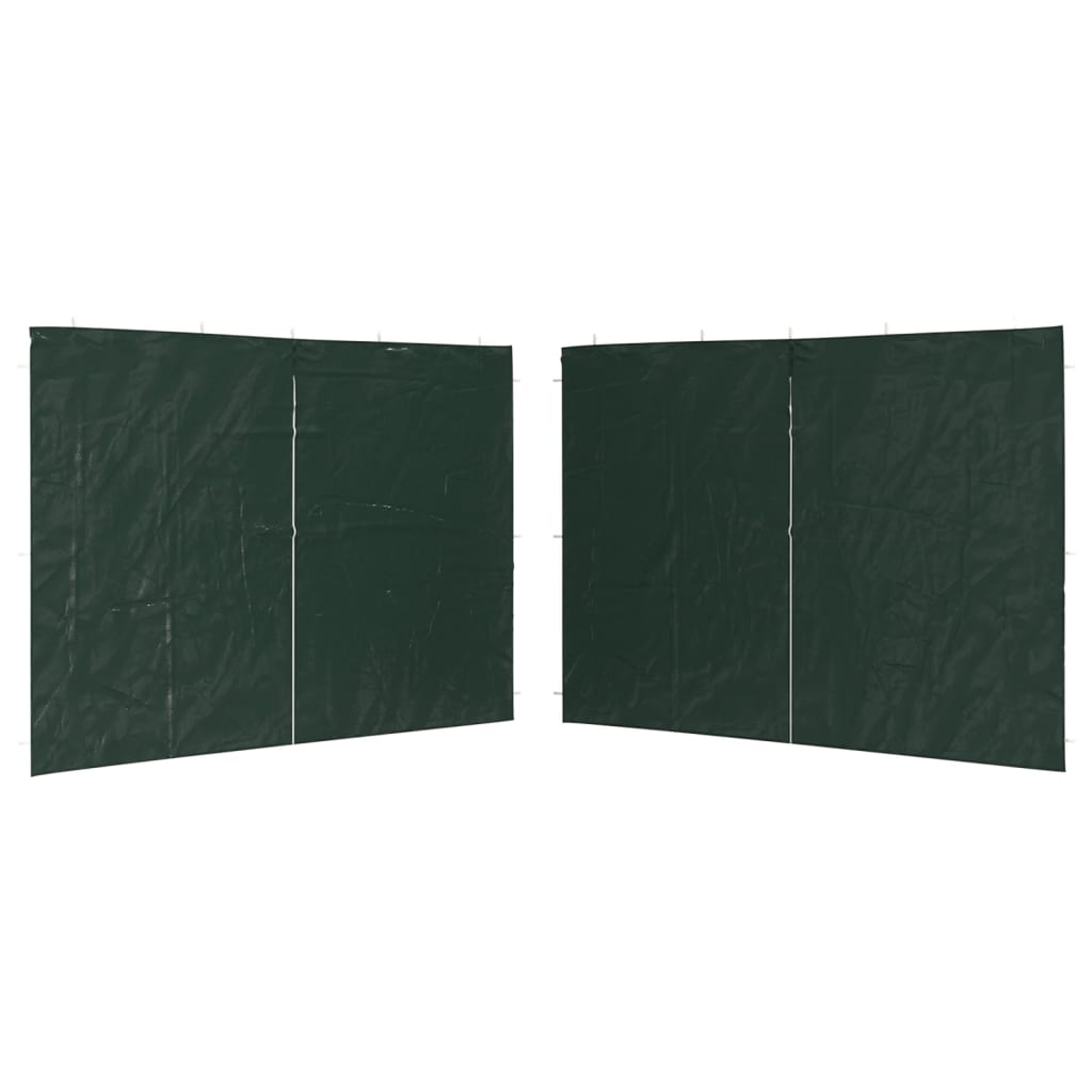 VidaXL Tentwanden 2 st met ritssluiting pe groen