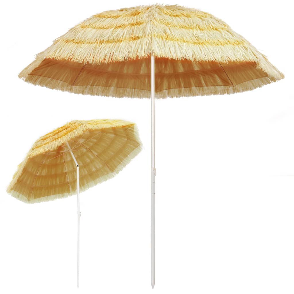 VidaXL Strandparasol hawaï stijl 240 cm naturel