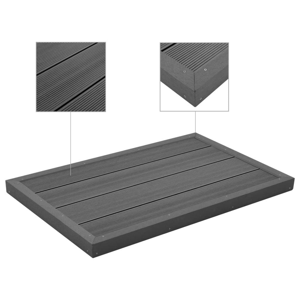 VidaXL Vloerelement voor solardouche of zwembadladder hkc
