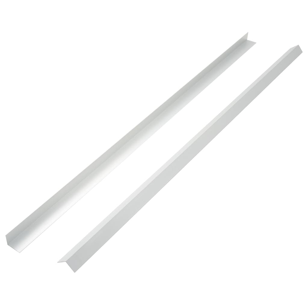 VidaXL 5 st terras hoekplinten 170 cm aluminium zilverkleurig