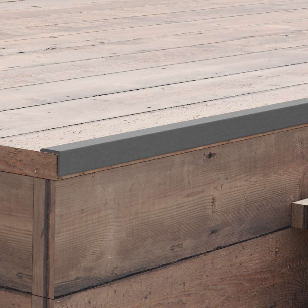 VidaXL Terras hoekplinten 5 st 170 cm hkc grijs