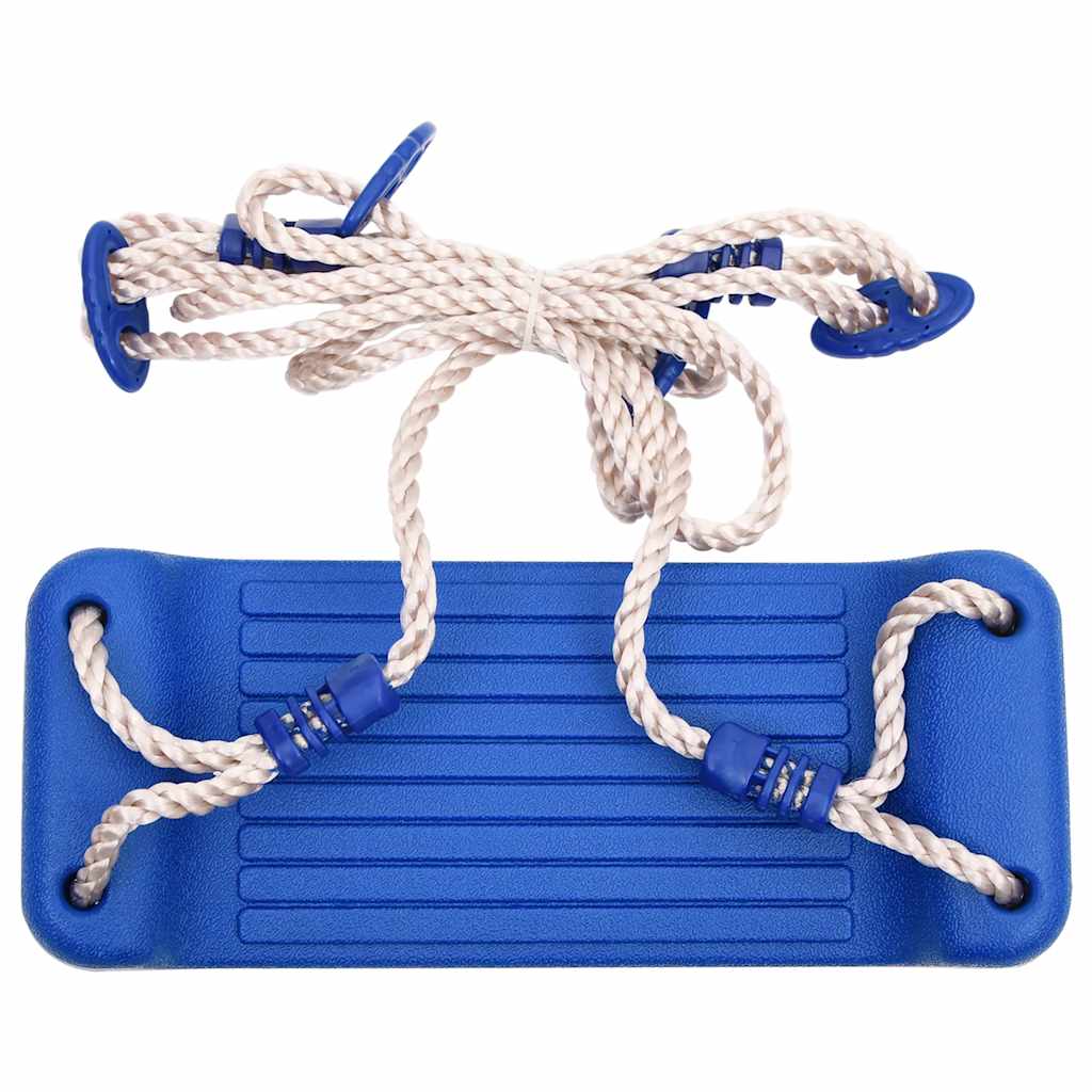 VidaXL Schommelzitje en touwladder 37x15 cm pe blauw