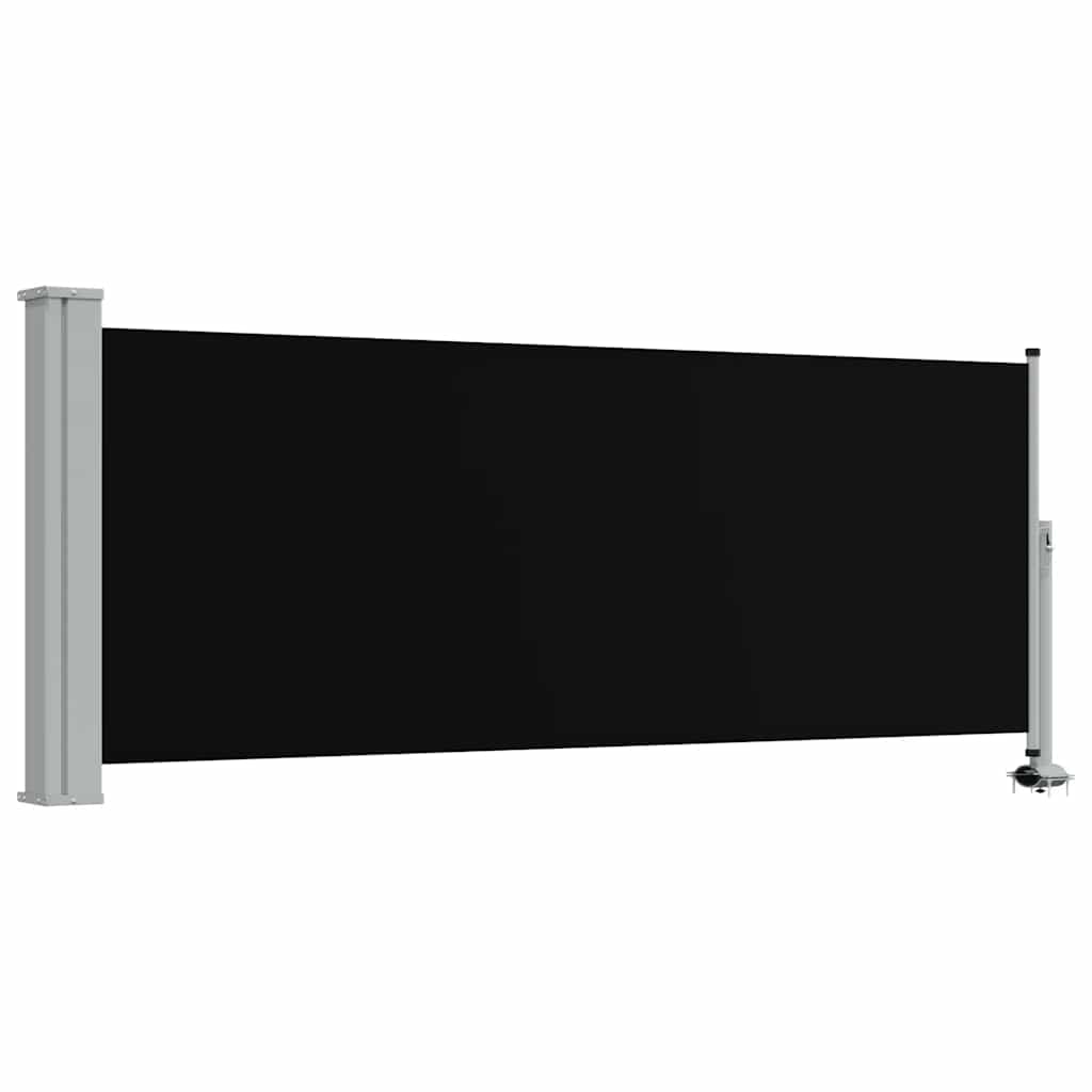 VidaXL Tuinscherm uittrekbaar 100x300 cm zwart