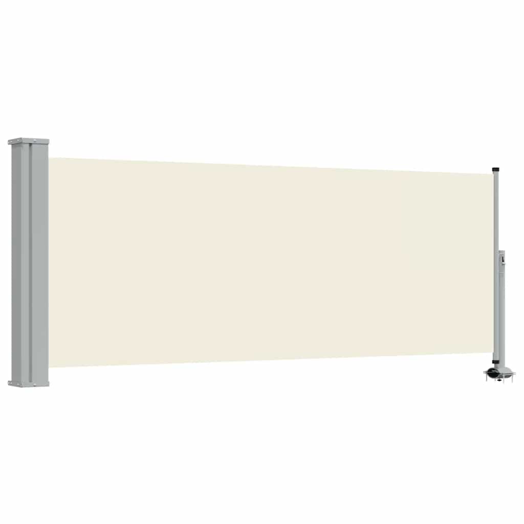 VidaXL Tuinscherm uittrekbaar 100x300 cm crèmekleurig