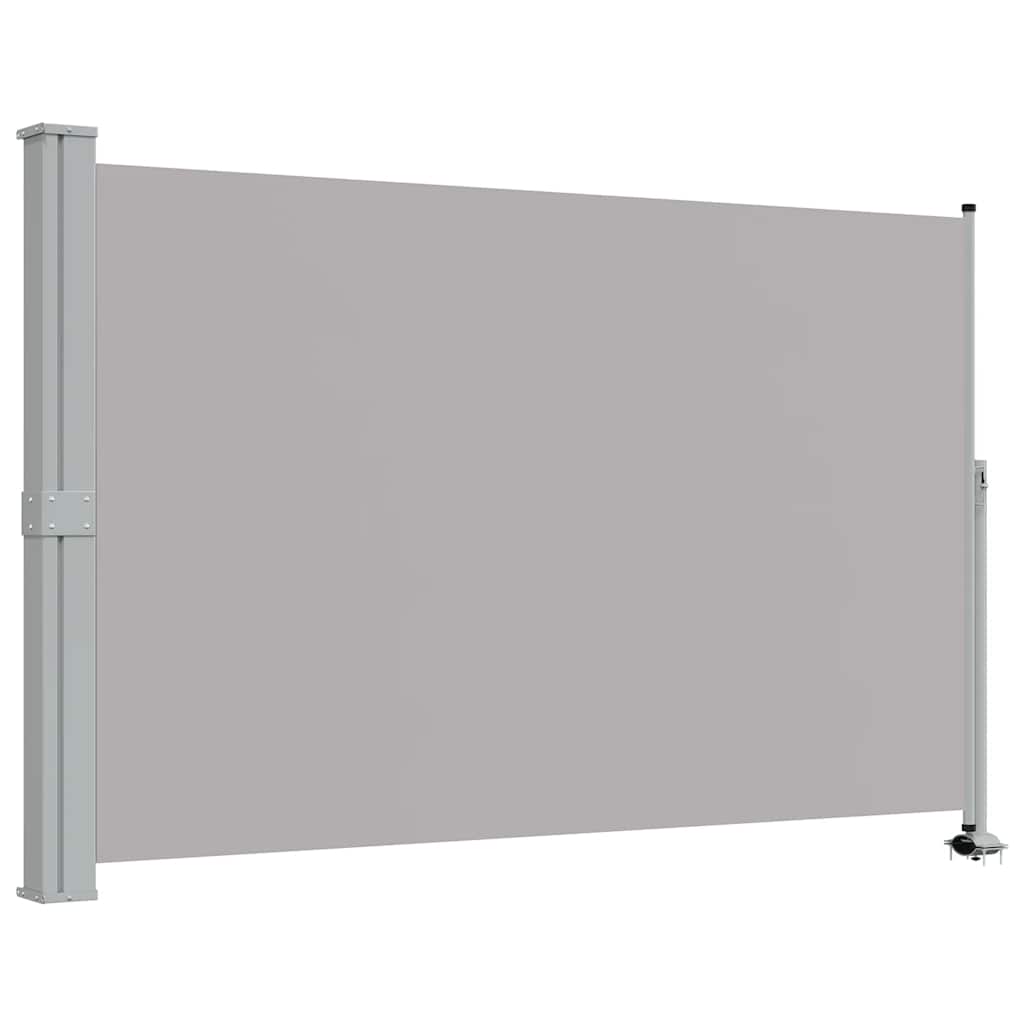 VidaXL Tuinscherm uittrekbaar 160x300 cm grijs