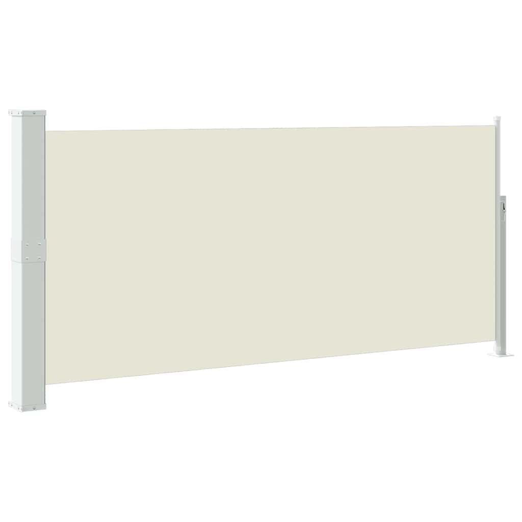 VidaXL Windscherm uittrekbaar 140x300 cm crèmekleurig