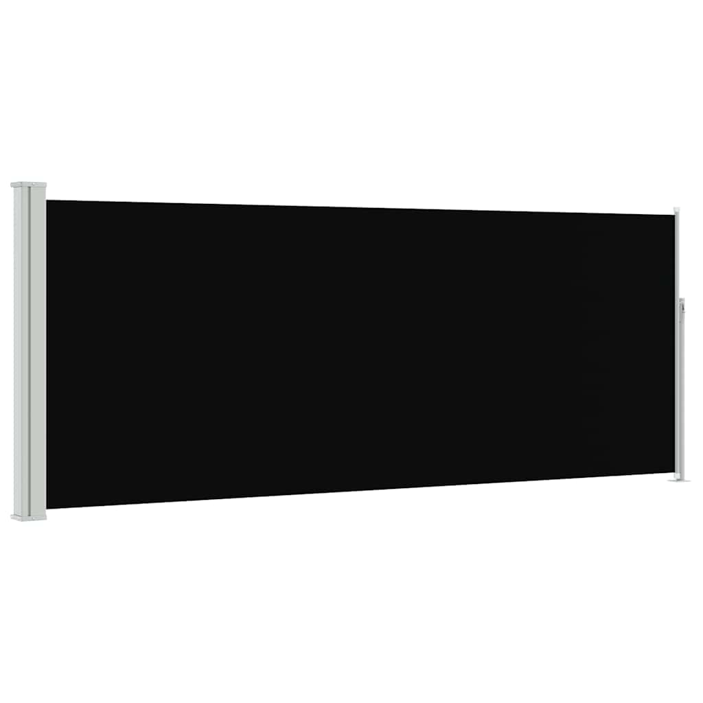 VidaXL Windscherm uittrekbaar 120x300 cm zwart
