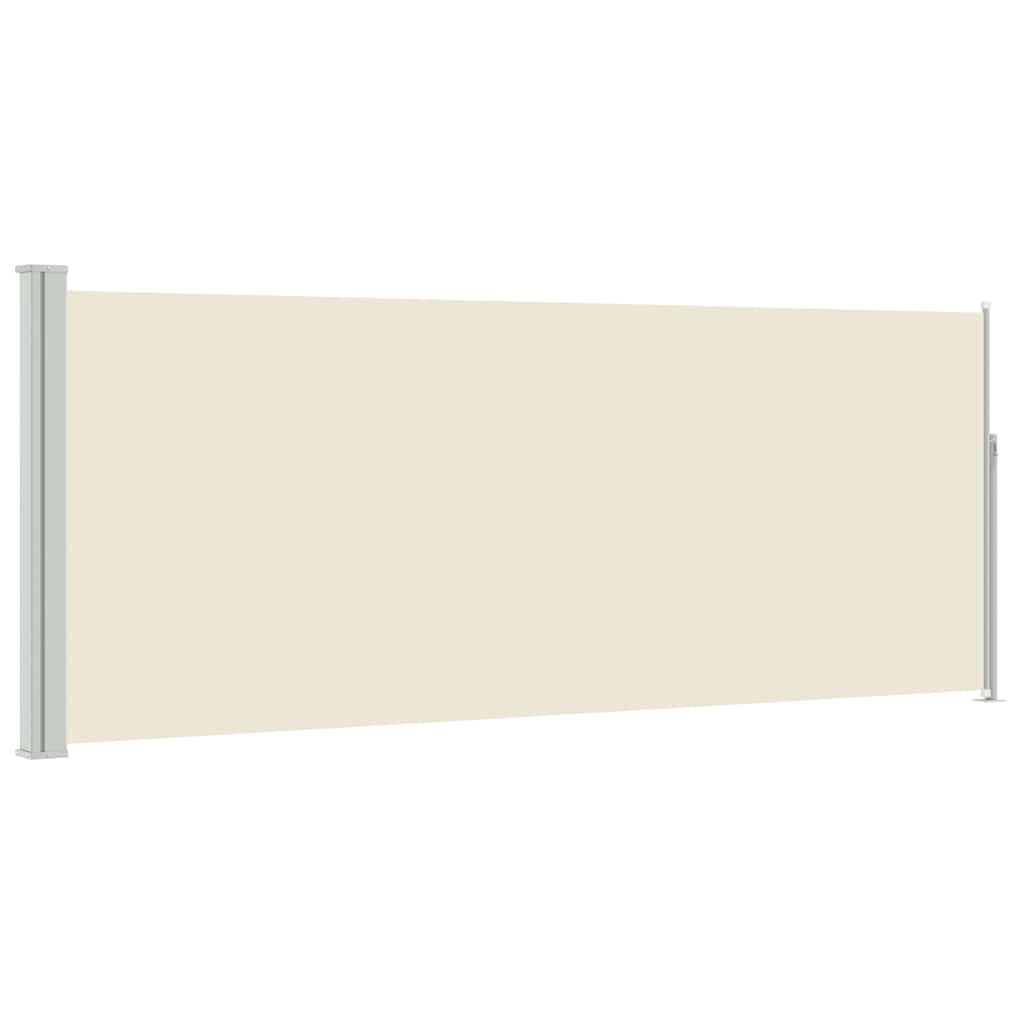 VidaXL Windscherm uittrekbaar 120x300 cm crème