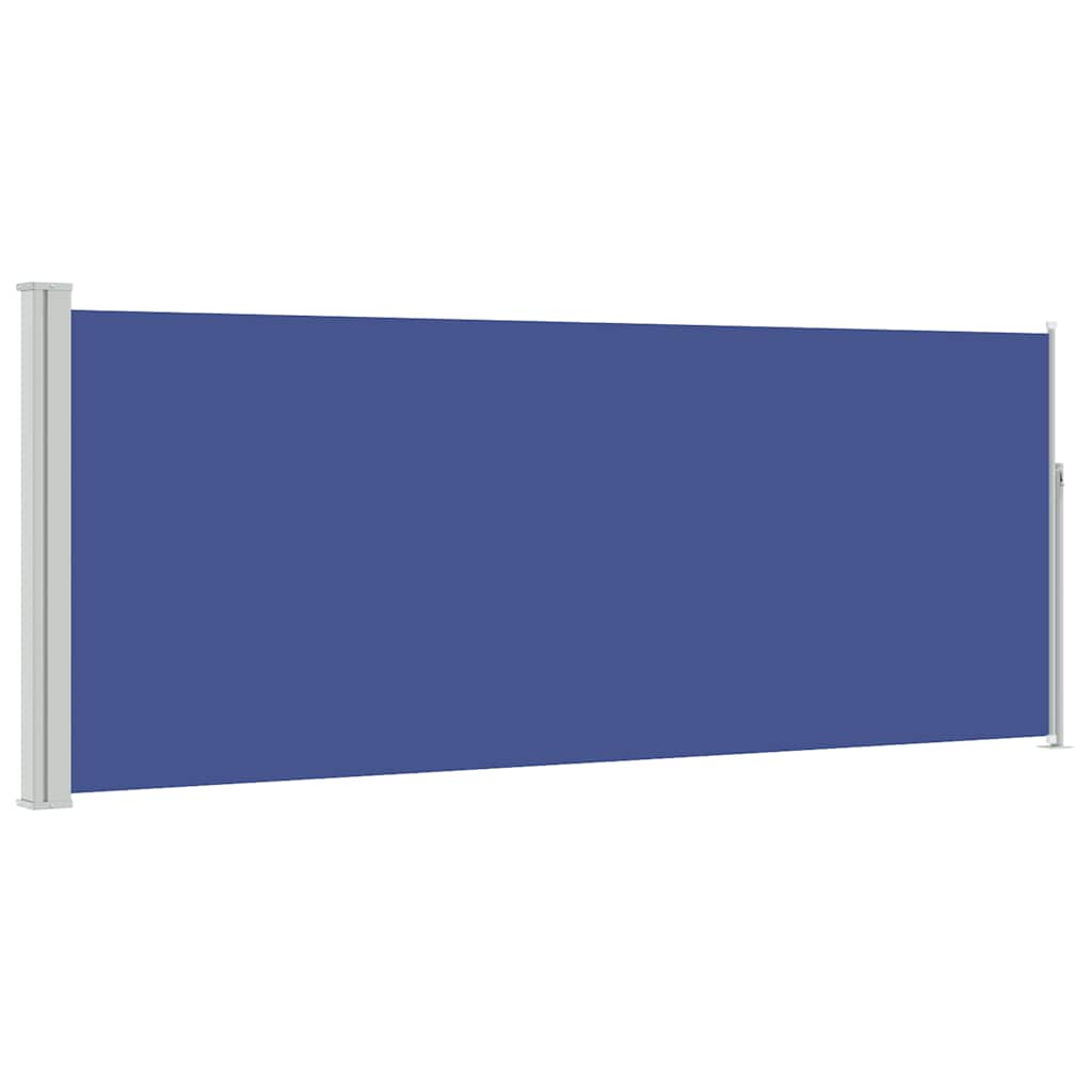 VidaXL Windscherm uittrekbaar 120x300 cm blauw