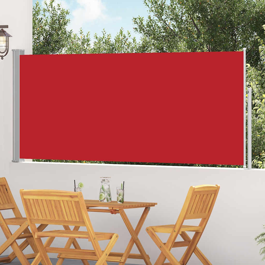 VidaXL Windscherm uittrekbaar 120x300 cm rood