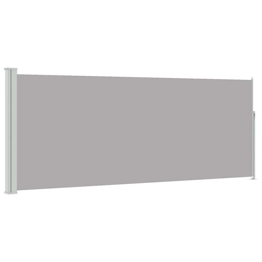 VidaXL Windscherm uittrekbaar 120x300 cm grijs