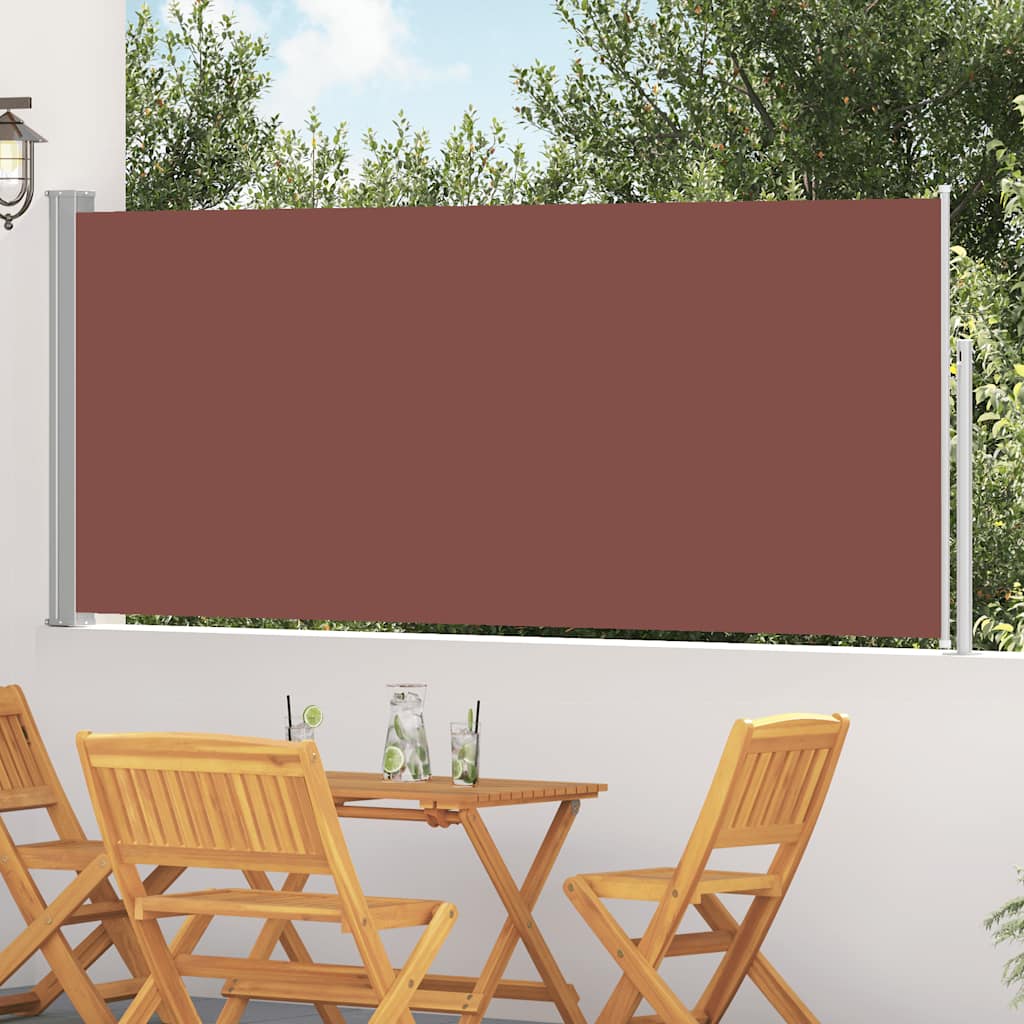VidaXL Windscherm uittrekbaar 120x300 cm bruin
