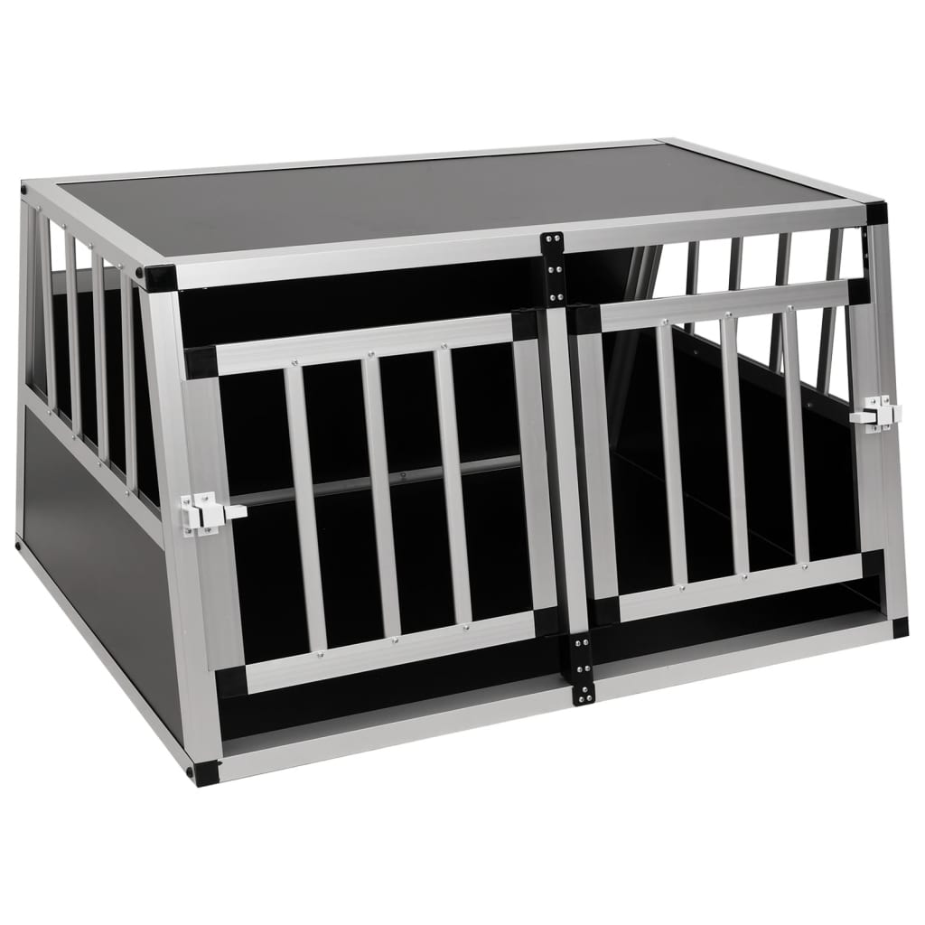 VidaXL Hondenbench met dubbele deur 89x69x50 cm