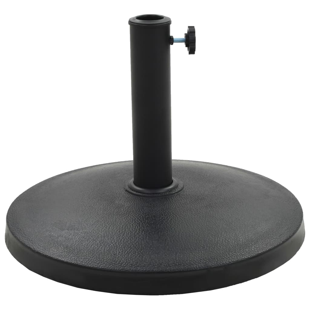 VidaXL Parasolvoet rond 10 kg polyresin zwart