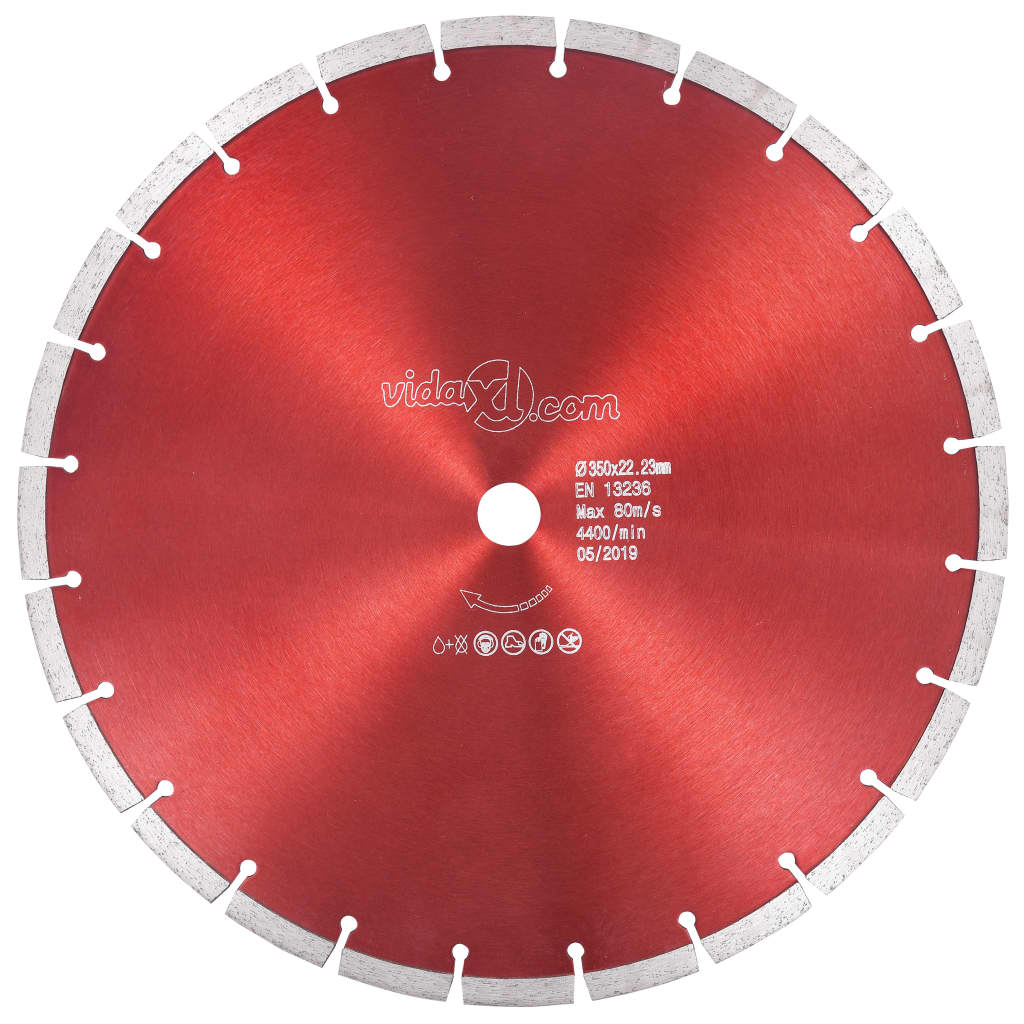 VidaXL Diamantzaagblad 350 mm staal