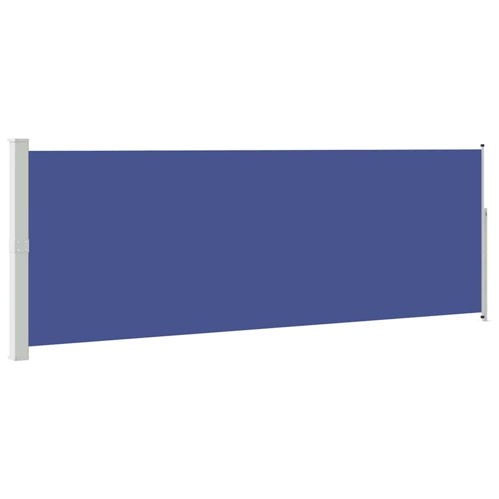 VidaXL Windscherm uittrekbaar 160x500 cm blauw