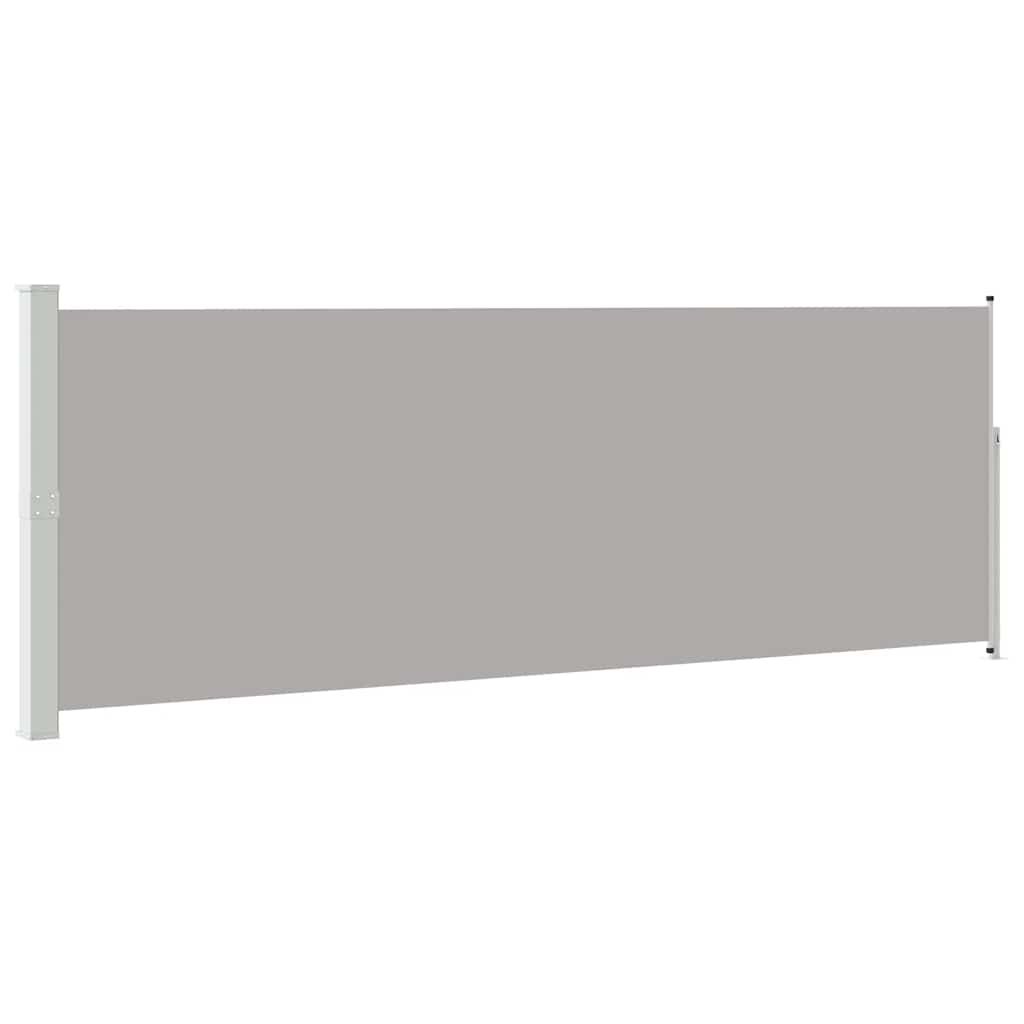 VidaXL Windscherm uittrekbaar 160x500 cm grijs