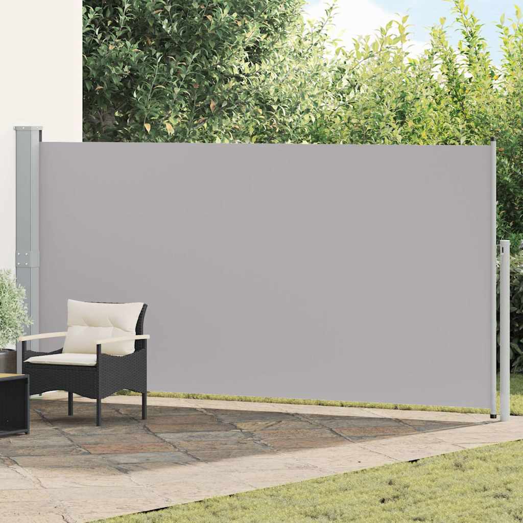 VidaXL Windscherm uittrekbaar 160x500 cm grijs