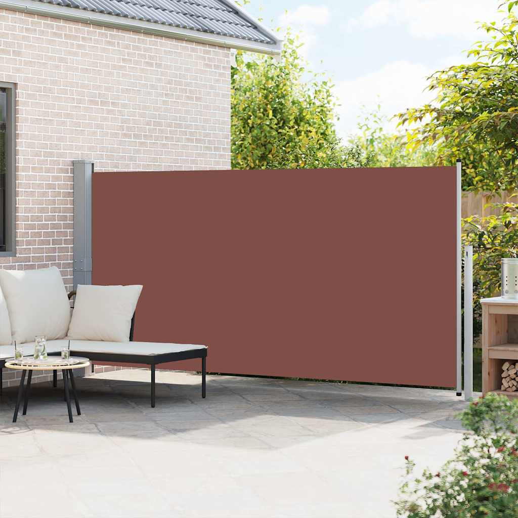 VidaXL Zijluifel uittrekbaar 160x500 cm bruin