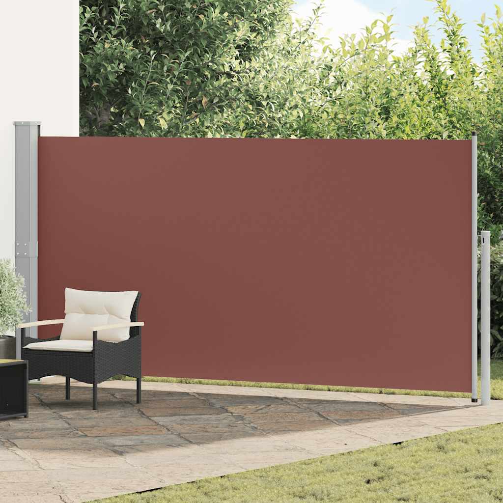 VidaXL Zijluifel uittrekbaar 160x500 cm bruin