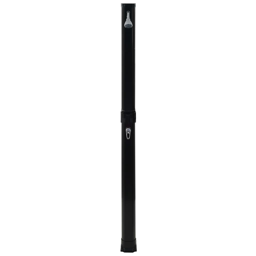 VidaXL Solardouche inklapbaar 23 l 214 cm zwart