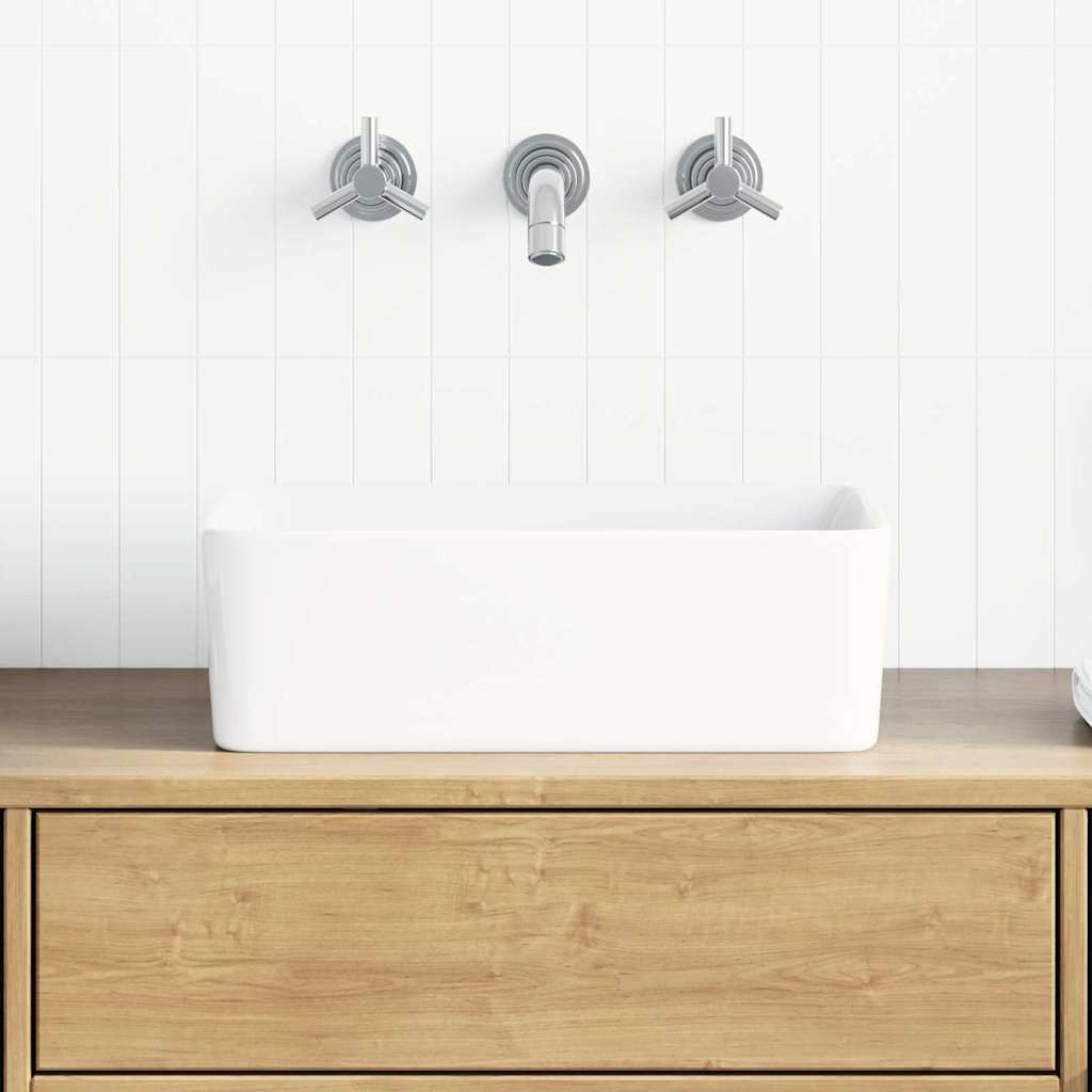 VidaXL Wastafel 40x30x13 cm keramiek wit