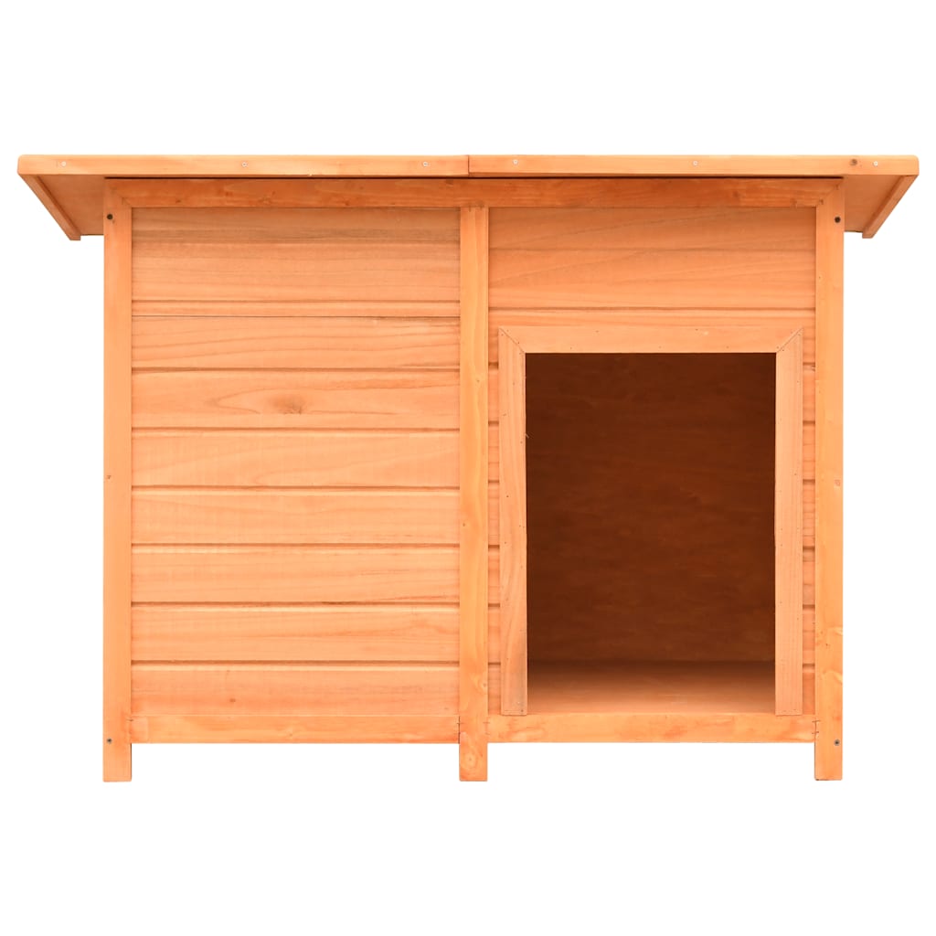 VidaXL Hondenhok 120x77x86 cm massief grenenhout en vuurhout