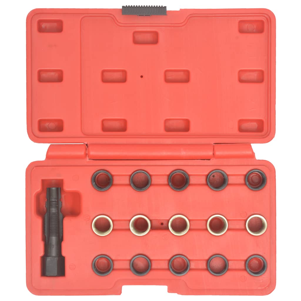 VidaXL 16-delige bougiedraad reparatieset m14x1,25
