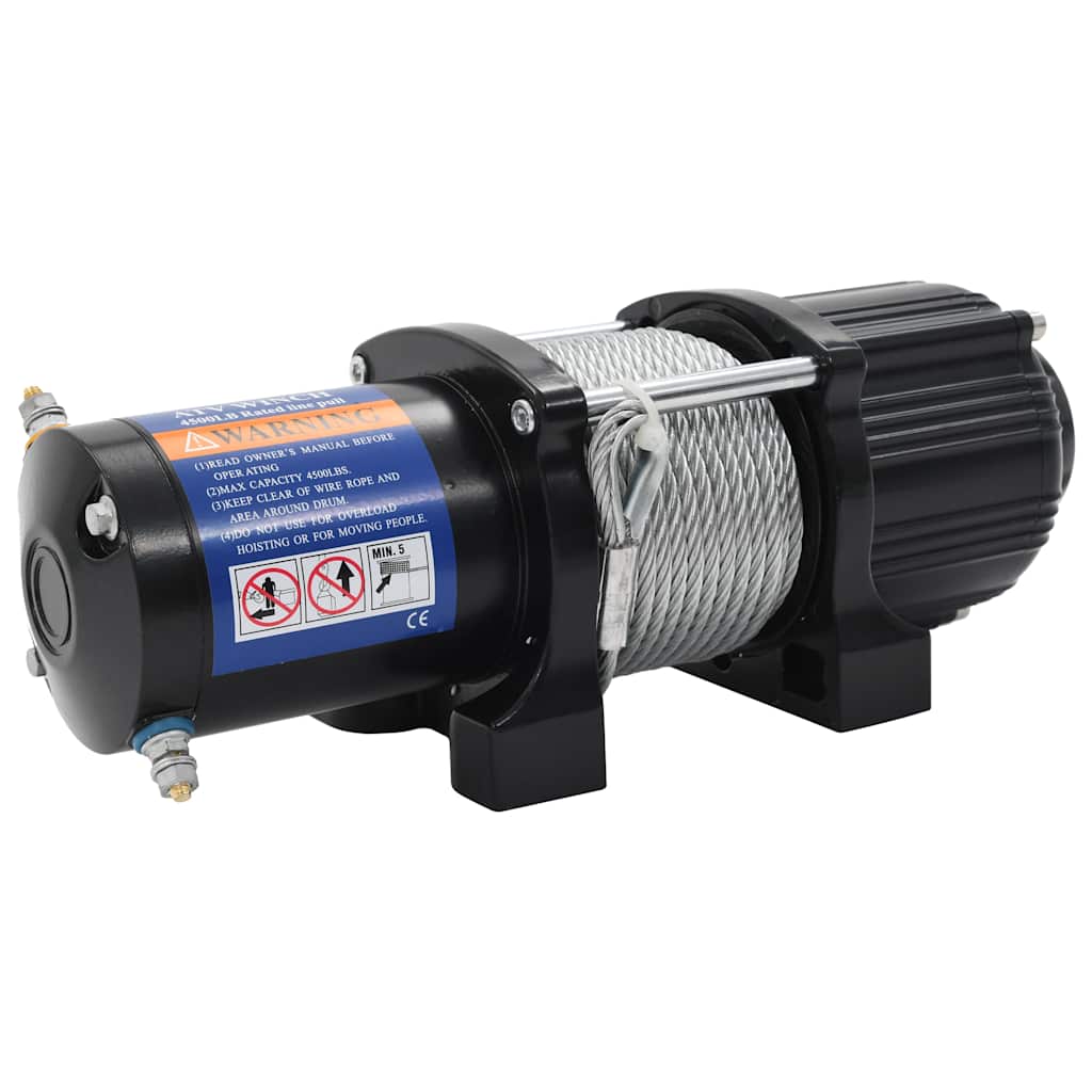 VidaXL Lier elektrisch 12 v 4.500 lbs 2.040 kg met afstandsbediening