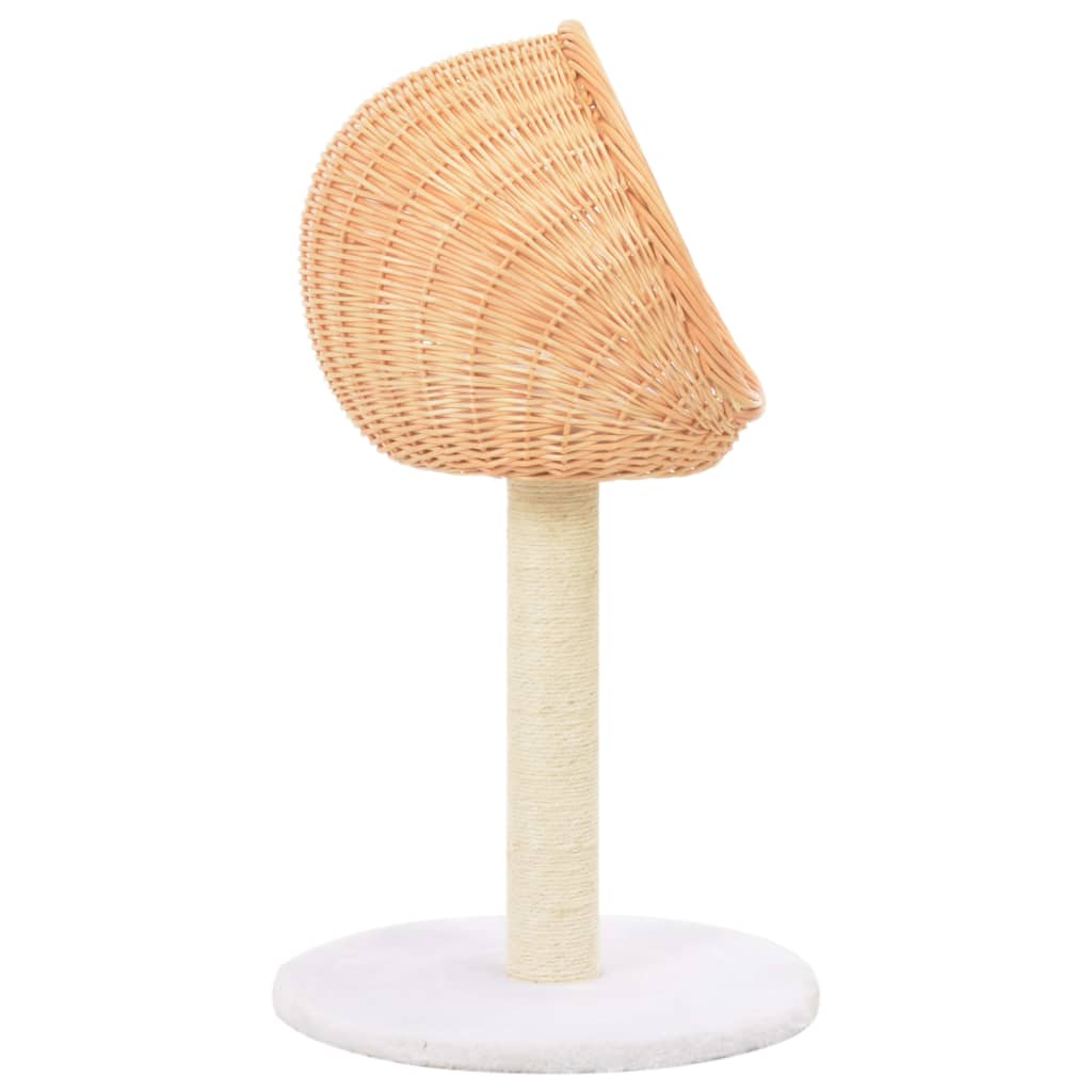 VidaXL Kattenkrabpaal met sisal krabpaal natuurlijk wilgenhout