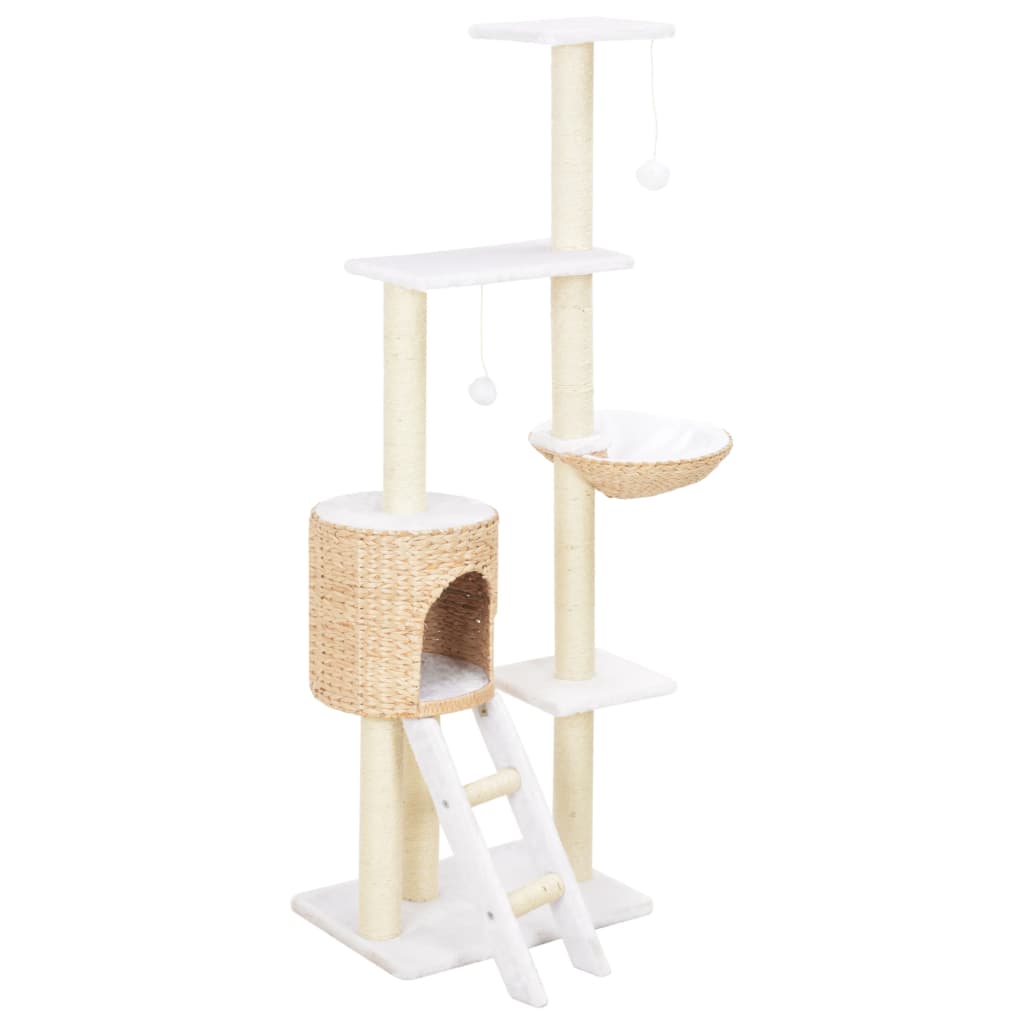 VidaXL Kattenkrabpaal met sisal krabpaal zeegras