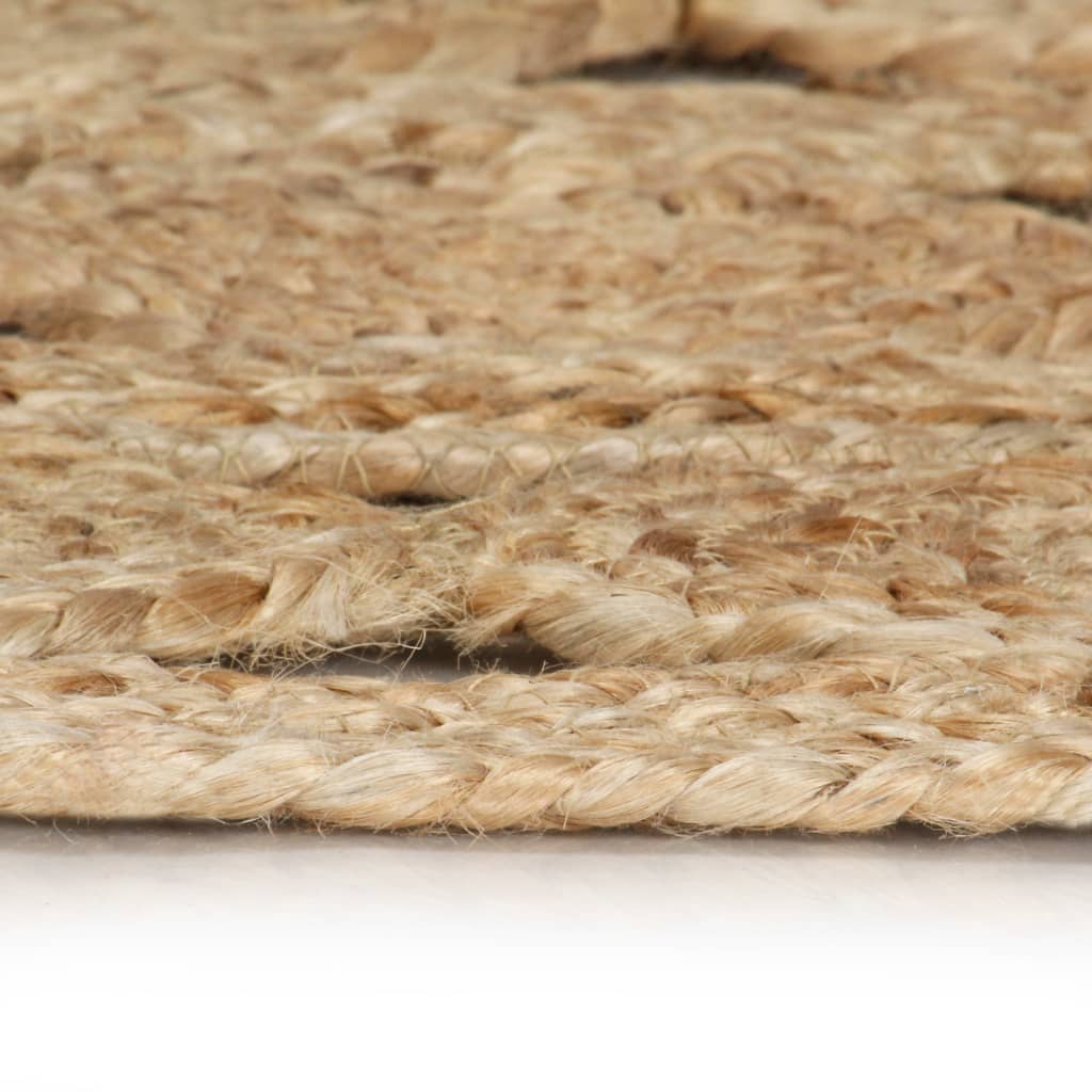 VidaXL Vloerkleed handgemaakt 90 cm gevlochten jute