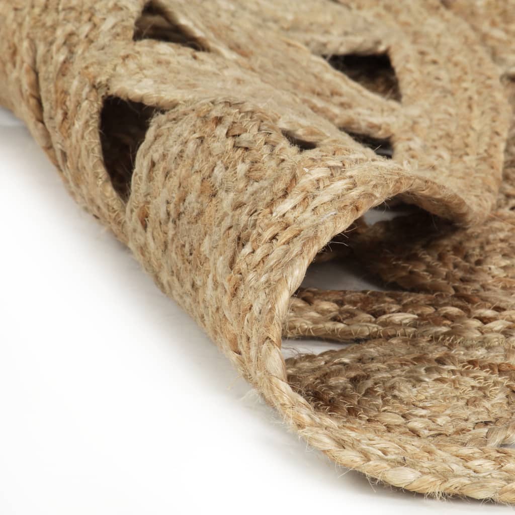 VidaXL Vloerkleed handgemaakt 120 cm gevlochten jute