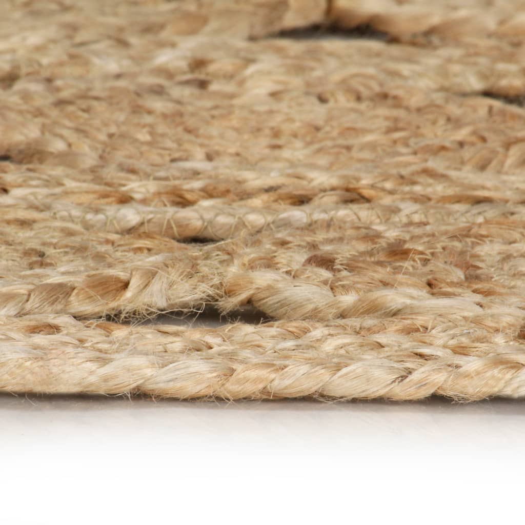 VidaXL Vloerkleed handgemaakt 120 cm gevlochten jute