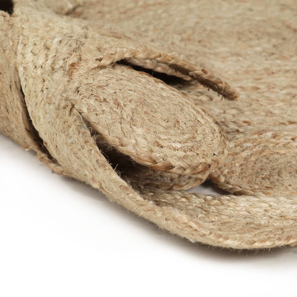VidaXL Vloerkleed handgemaakt 120 cm gevlochten jute