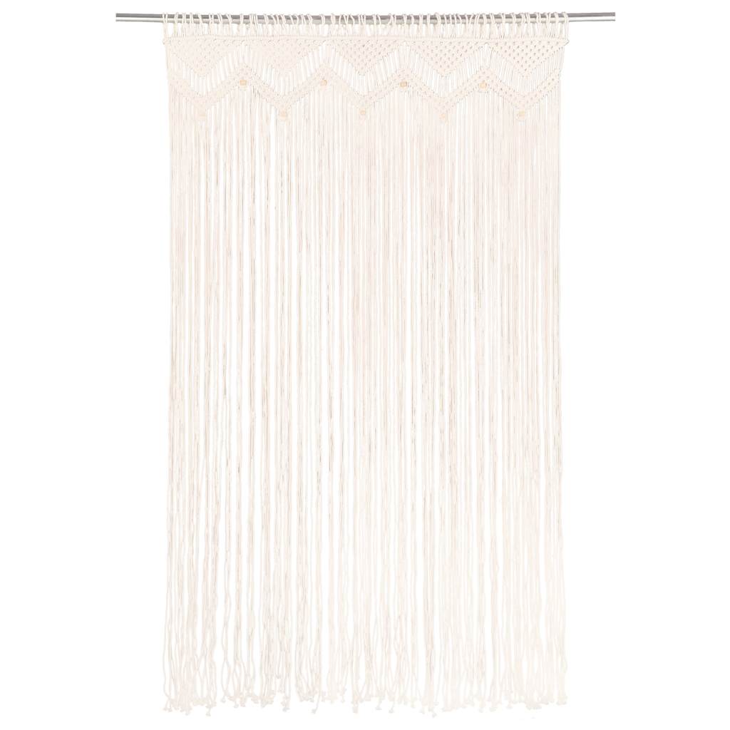 VidaXL Gordijn macramé 140x240 cm katoen