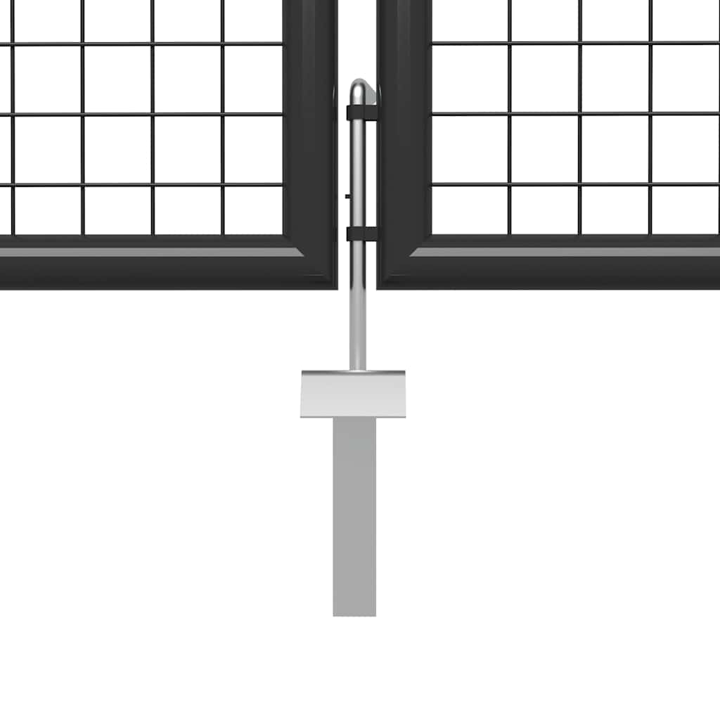 VidaXL Tuinpoort staal 350x75 cm antraciet