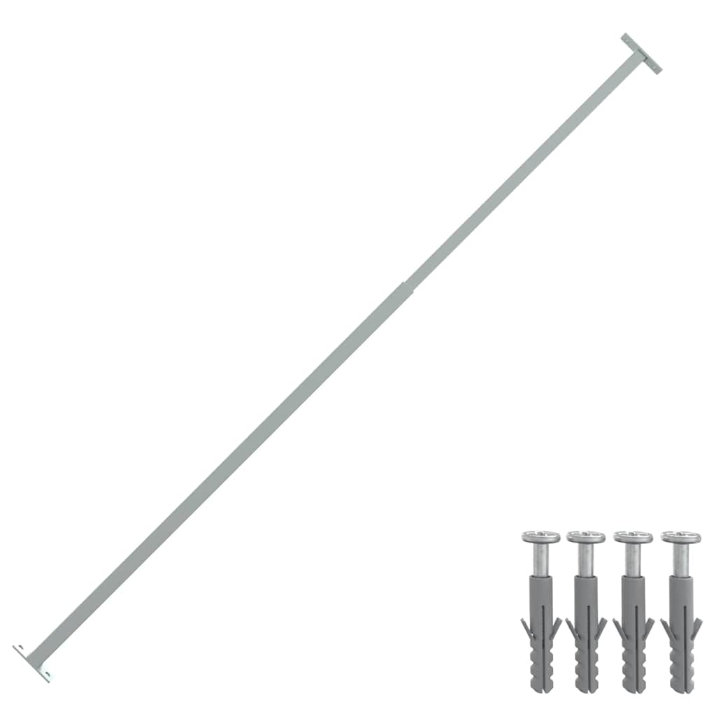 VidaXL Barrièrestang verstelbaar 710-1200 mm