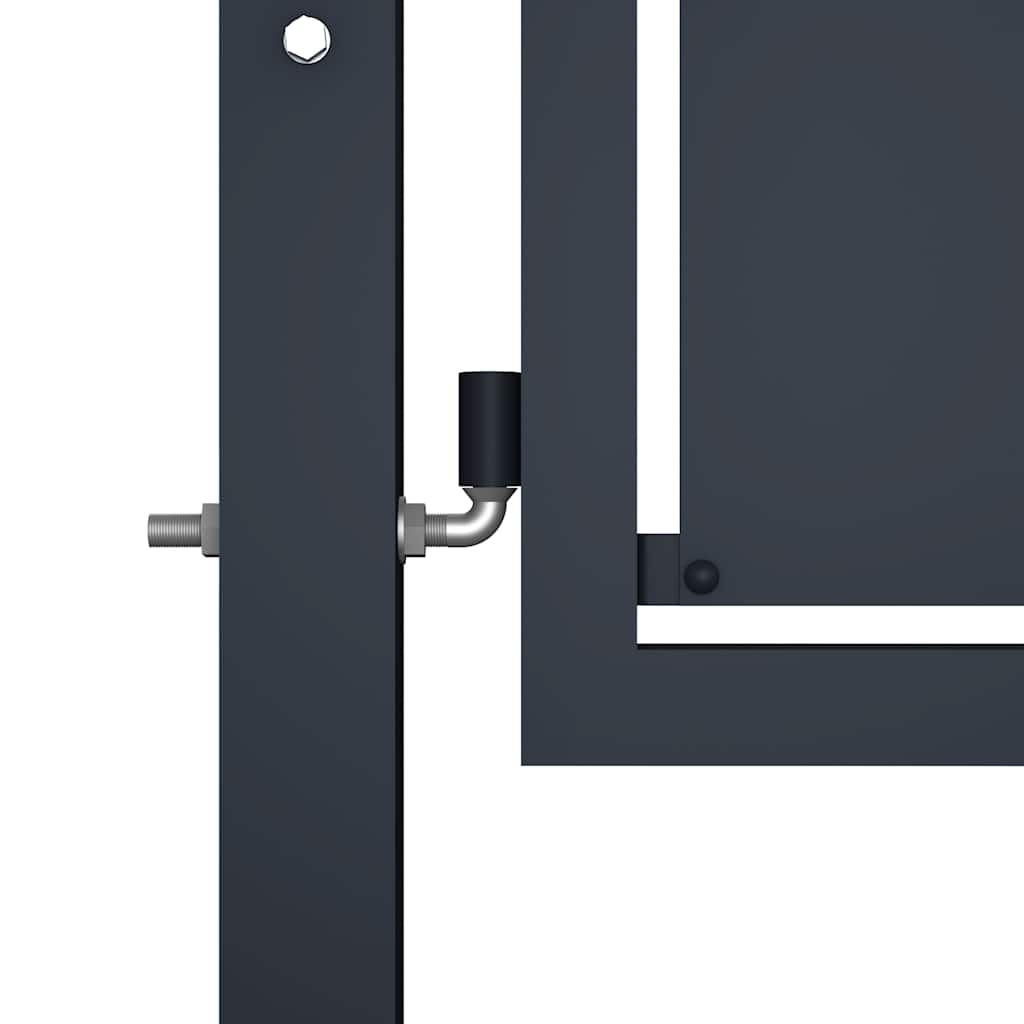 VidaXL Tuinpoort staal 100x125 cm antraciet
