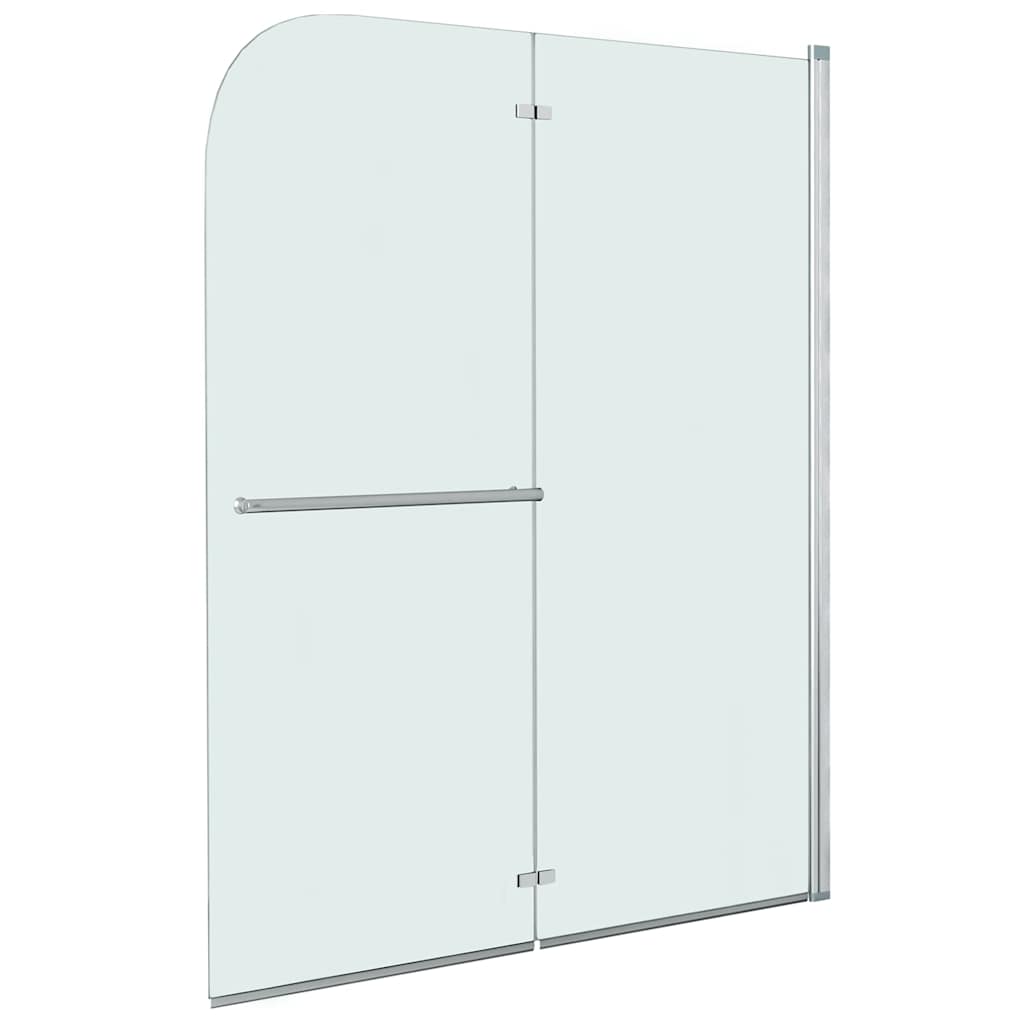 VidaXL Douchewand inklapbaar 2 panelen 120x140 cm esg