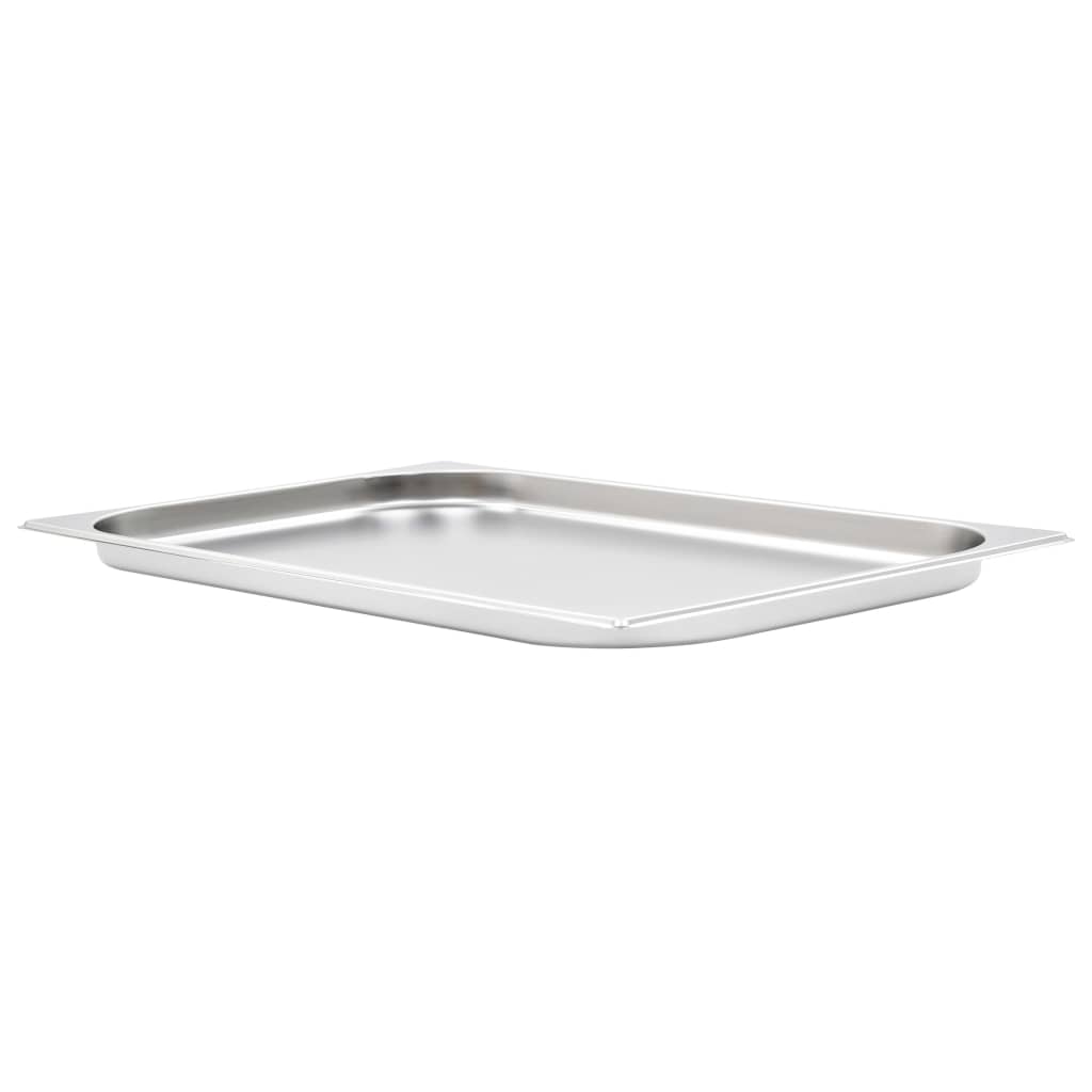 VidaXL Gastronormbakken 4 st gn 1 1 20 mm roestvrij staal