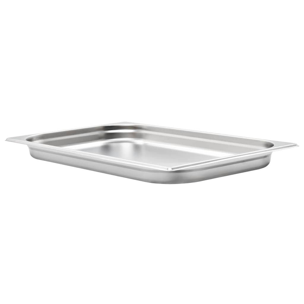 VidaXL Gastronormbakken 4 st gn 1 1 40 mm roestvrij staal