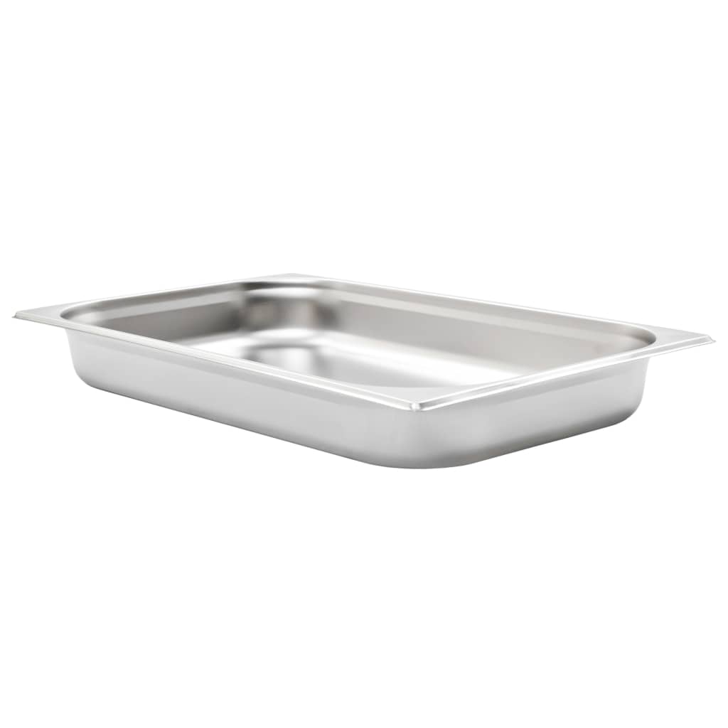 VidaXL Gastronormbakken 4 st gn 1 1 65 mm roestvrij staal