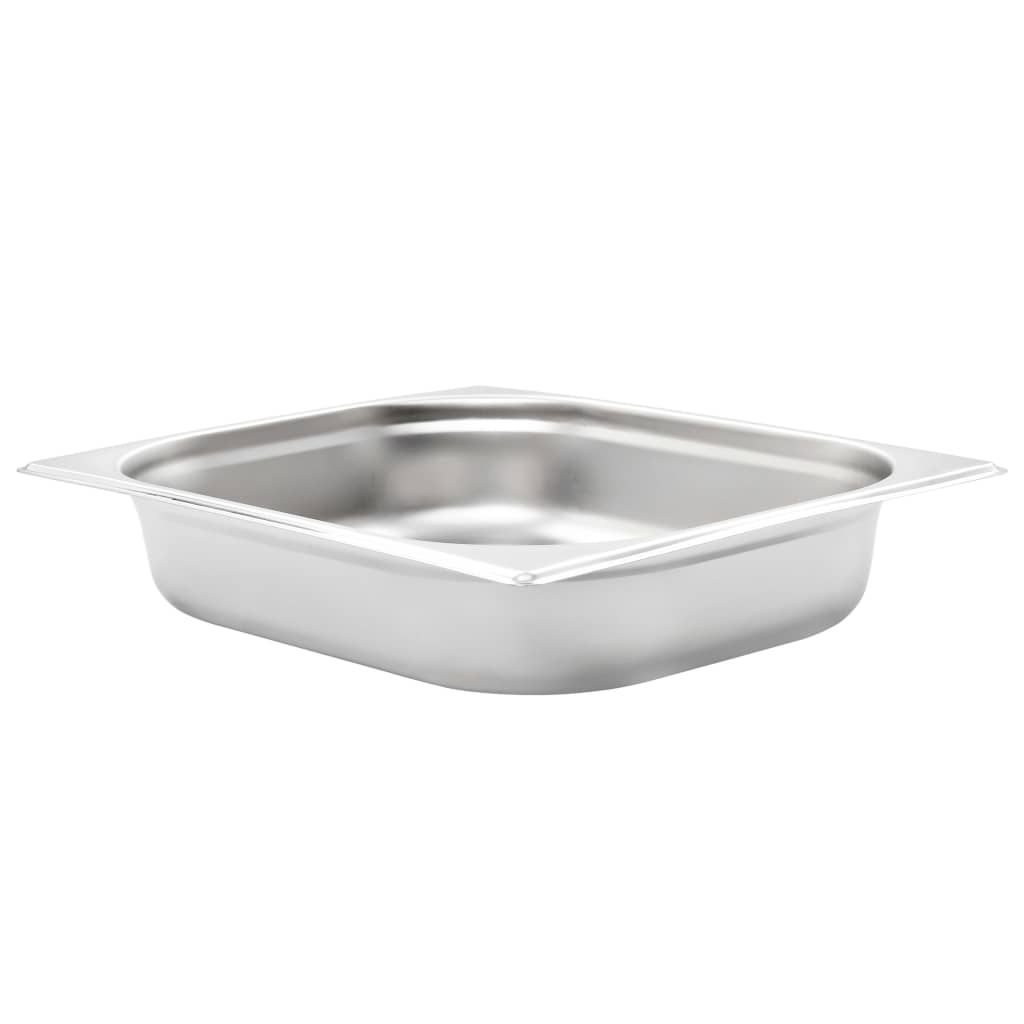 VidaXL Gastronormbakken 4 st gn 1 2 65 mm roestvrij staal