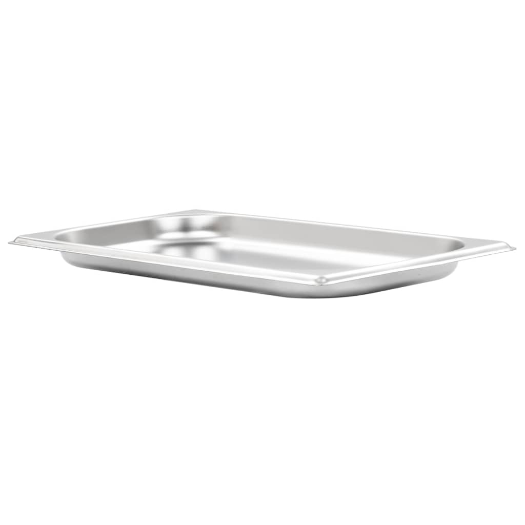 VidaXL Gastronormbakken 12 st gn 1 3 20 mm roestvrij staal