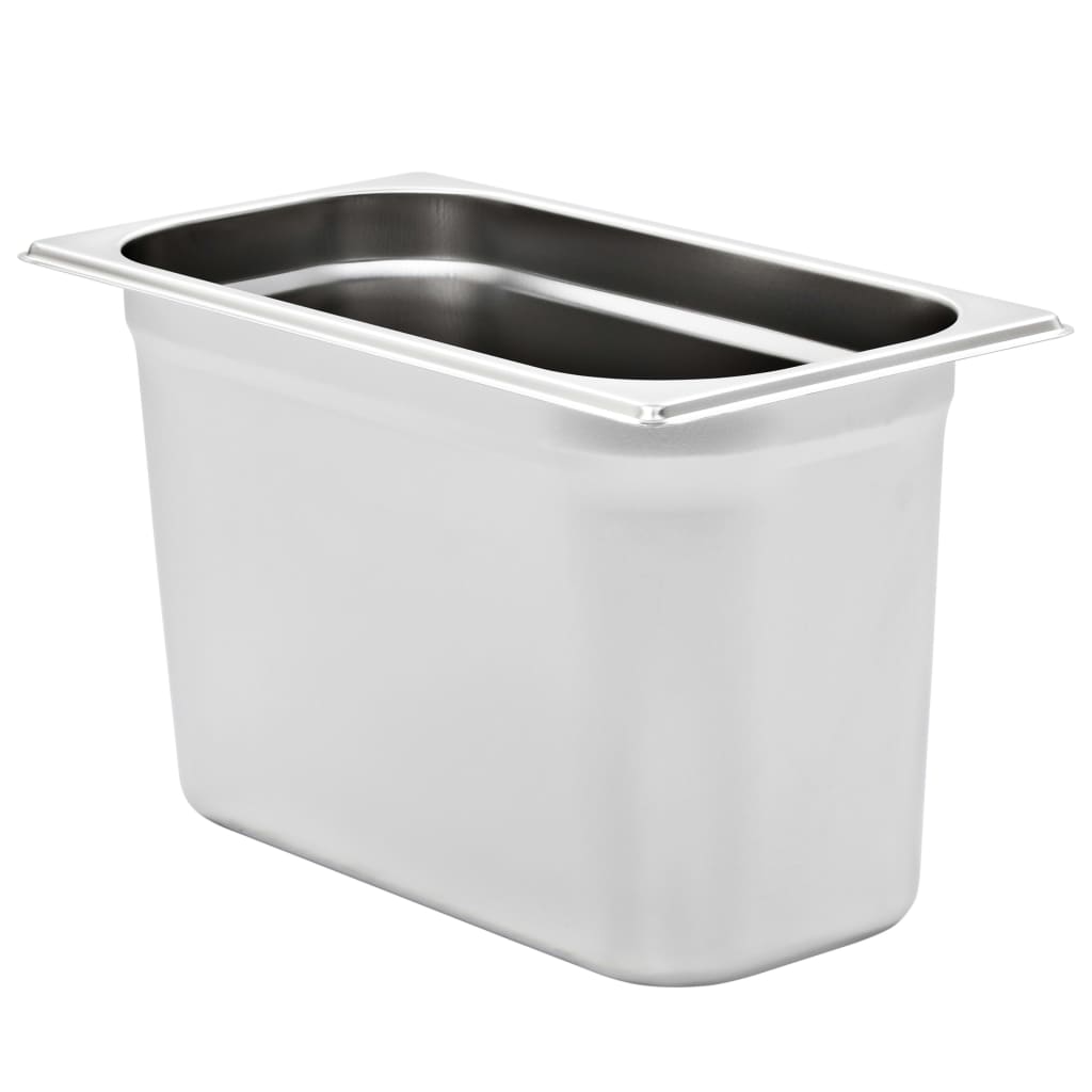 VidaXL Gastronormbakken 4 st gn 1 3 200 mm roestvrij staal